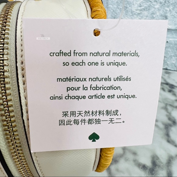 Kate Spade Love Shack Heart Wicker Crossbody Handbag - Picture 9 of 11